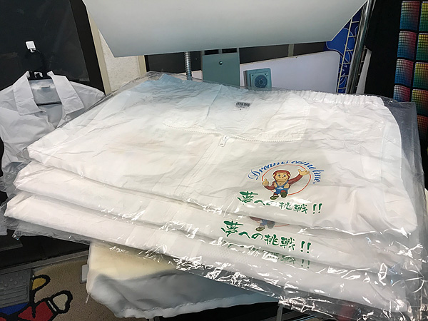 選挙スタッフジャンパー製作