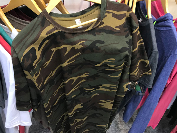 迷彩柄Ｔシャツ