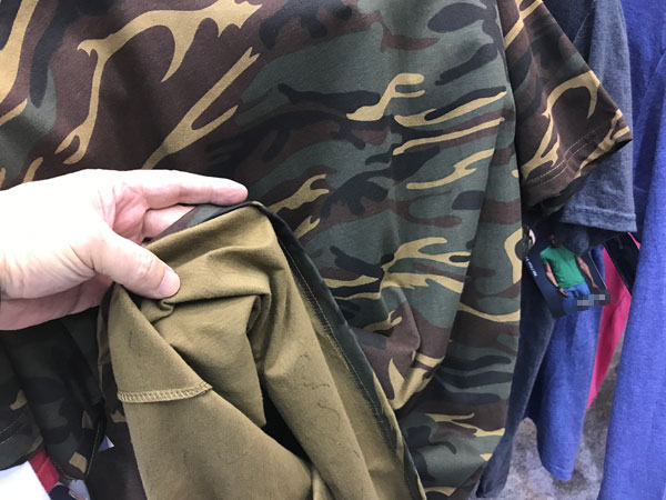 迷彩柄Ｔシャツ