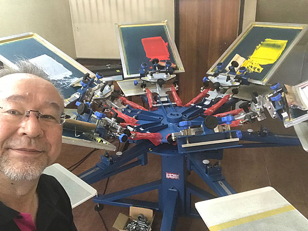 Tシャツプリント回転台