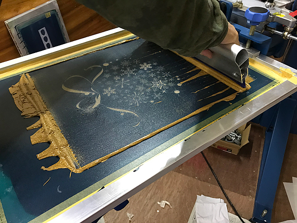 Ｔシャツへキラキラプリント