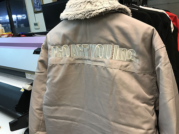 ドカジャンに刺繍