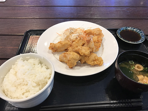鶏天定食