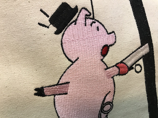 刺繍トートバッグ