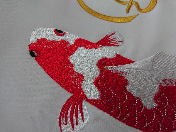 金魚刺繍