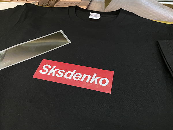 Ｔシャツにレーザートナー転写