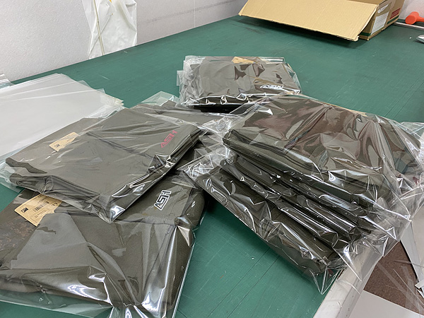 ポロシャツにレーザートナー転写