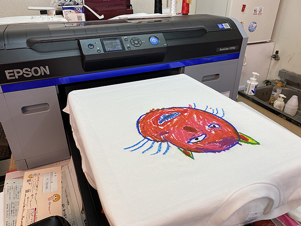 子供の絵をTシャツにプリント