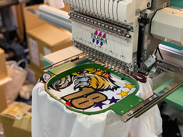 Ｔシャツに刺繍