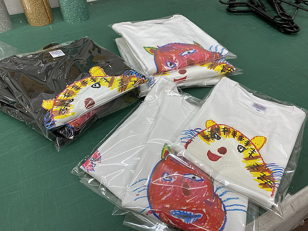 子供の絵をTシャツにプリント