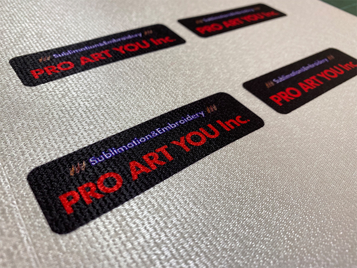 昇華転写ワッペン