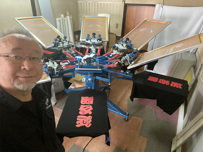 Ｔシャツにシルク印刷