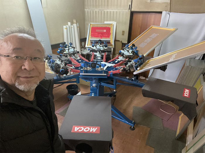 Ｔシャツにシルク印刷